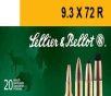 Sellier   Bellot SB9372RA Rifle 9 3mmx72R 193 gr Soft Point  SP  20 Bx  20 Cs