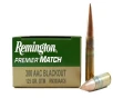Remington Ammunition RM300AAC6 Premier Match 300 Blackout 125 gr Sierra MatchKing Open Tip Match  OTM  20 Bx  10 Cs