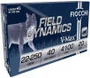 FIOCCHI AMO 22-250 REM 40GR VMAX 20-RD   10 BOXES PER CASE  