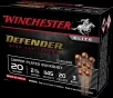 WINCHESTER DEFENDER AMO 20GA 23 4   3 BUCK 20 PELLET CP 10RD  10 BOX CASE 
