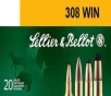 Sellier   Bellot SB308A Rifle  308 Win 147 gr Full Metal Jacket  FMJ  20 Bx  25 Cs