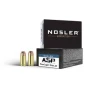 Nosler 51286 Match Grade  9mm Luger 124 gr Jacketed Hollow Point  JHP  20 Bx  20 Cs