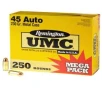 Remington Ammunition L45AP4A UMC  45 ACP 230 gr AccuBond Long Range 250 Bx  4 Cs  Mega Pack 