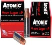 Atomic 00454 Pistol  9mm Luger  P 124 gr Bonded Match Hollow Point 20 Bx  10 Cs