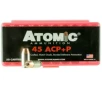 Atomic 00412 Pistol 45 ACP  P 185 gr Bonded Match Hollow Point 50 Bx  10 Cs