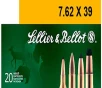 Sellier   Bellot SB76239B Rifle  7 62x39mm 123 gr Soft Point  SP  20 Bx  30 Cs