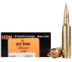 HSM BER300WSM185 Trophy Gold  300 WSM 185 gr Match Very Low Drag 20 Bx  25 Cs