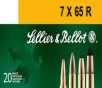 Sellier   Bellot SB765RA Rifle  7x65mmR 173 gr Soft Point Cut-Through Edge  SPCE  20 Bx  20 Cs