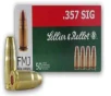 Sellier   Bellot SB357SIG Handgun  357 Sig 140 gr Full Metal Jacket  FMJ  50 Bx  20 Cs