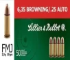 Sellier   Bellot SB25A Handgun  25 ACP 50 gr Full Metal Jacket  FMJ  50 Bx  40 Cs