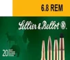 Sellier   Bellot SB68B Rifle  6 8 SPC 110 gr Plastic Tip Special  PTS  20 Bx  30 Cs