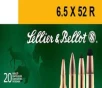 Sellier   Bellot SB6552RA Rifle  6 5x52mmR 117 gr Soft Point  SP  20 Bx  25 Cs