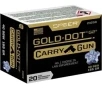 Speer Ammo 24259 Gold Dot Carry Gun 40 S W 165 gr Hollow Point  HP  20 Bx  10 Cs