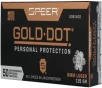 SPEER GOLD DOT 9MM LUGER 115GR GDHP 50RD 10BX CS