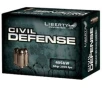 Liberty Ammunition LACD40012 Civil Defense 40 S W 60 gr 2000 fps Lead-Free Fragmenting Hollow Point  LFFHP  Handgun Ammo     20 Rounds