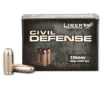 Liberty Ammunition LACD10032 Civil Defense 10mm Auto 60 gr 2400 fps Lead-Free Fragmenting Hollow Point  LFFHP  Handgun Ammo     20 Rounds