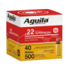 Aguila 22 Super Extra High Velocity 40 grain Solid Point Rimfire Ammo     500 Rounds