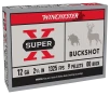 Winchester Super-X Buckshot Shotshells - 12 Gauge - 00 Buckshot - 2 75  - 5 Rounds