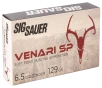 SIG SAUER Venari SP 6 5 Creedmoor 129 Grain Soft-Point Hunting Ammo