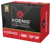 KOENIG JHP 9mm Luger 110 Grain Centerfire Handgun Ammo