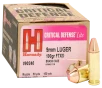 Hornady Critical Defense 9mm Luger 100 Grain Handgun Ammo