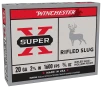 Winchester Super-X Rifled Slug Shotshell - 20 Gauge - 1600 fps - 2 75 