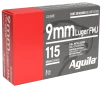 Aguila 9mm Luger 115 Grain FMJ Handgun Ammo