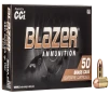 CCI Blazer Brass  380 Auto Colt Pistol 95 Grain Handgun Ammo