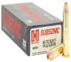 Hornady Subsonic  45-70 Govt 410 Grain SUB-X Centerfire Rifle Ammo