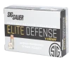 SIG SAUER Elite Performance JHP 9mm Luger 124 Grain V-Crown Handgun Ammo - 50 Rounds