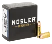 Nosler Match Grade JHP 9mm Luger 115 Grain 1170 Velocity Handgun Ammo
