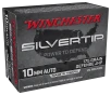 Winchester Silvertip HP 10mm 175 Grain Handgun Ammo