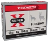 Winchester Super-X Buckshot Shotshells - 12 Gauge - 1 Buckshot - 3  - 5 Rounds