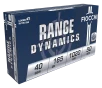 Fiocchi Shooting Dynamics  40 S W 165 Grain FMJ Handgun Ammo