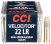 CCI Velocitor  22 Long Rifle 40 Grain Copper-Plated HP Rimfire Ammo