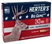 Herters Big Game BST  243 Win 95 Grain Centerfire Rifle Ammo