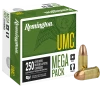 Remington UMC Mega Pack 9 mm Luger 115 Grain FMJ Handgun Ammo