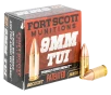 Fort Scott Munitions TUI 9mm Luger 115 Grain Centerfire Handgun Ammo