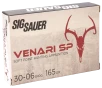 SIG SAUER Venari SP 30-06 Springfield 165 Grain Soft-Point Hunting Rifle Ammo