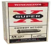 Winchester Super-X Cowboy Action  45 Long Colt 250 Grain Lead Flat Nose Centerfire Handgun Ammo