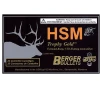 HSM Trophy Gold  300 Remington Ultra Mag 168 Grain Boat Tail HP Centerfire Rifle Ammo - 20 Rounds