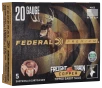 Federal Premium Freight Train Copper-Tipped Sabot Slug Shotshells - 20 Gauge - 275 Grain - 2 75  - 5 Rounds