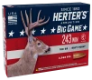 Herter s  243 Winchester 100 Grain Soft Point Centerfire Rifle Ammo