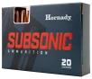 Hornady Subsonic  450 Bushmaster 395 Grain SUB-X Rifle Ammunition