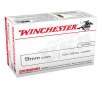 Winchester 9mm Luger 115 Grain FMJ Centerfire Handgun Ammo - 100 Rounds