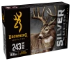 Browning Silver Series  243 Win 100 Grain Plated Soft Point Centerfire Rifle Ammo