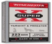 Winchester Super-X  223 Remington 55 Grain Pointed Soft Point Rifle Ammo