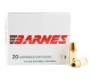 Barnes Defense 9mm Luger 124 Grain JHP Centerfire Handgun Ammo