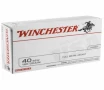 Winchester Ammo Q4238 USA  40 S W 180 gr Full Metal Jacket  FMJ  50 Bx  10 Cs