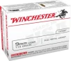 Winchester Ammo USA9MMVP USA  9mm Luger 115 gr Full Metal Jacket  FMJ  100 Bx  10 Cs